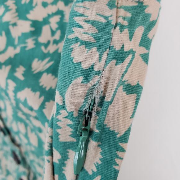 Numph Dress Skater Animal Print Spotted Button Sundress Boho Summer Size 38 - Picture 9 of 14